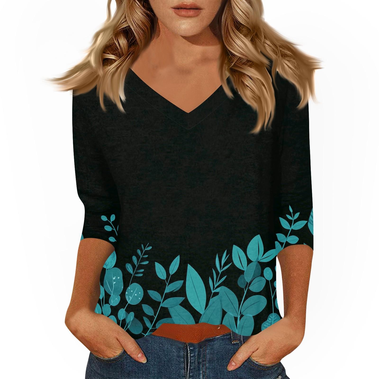 Women s Casual 3/4 Sleeve T-Shirts V-Neck Tops S ціан
Women s Casual 3/4 Sleeve T-Shirts V-Neck Tops S ціан