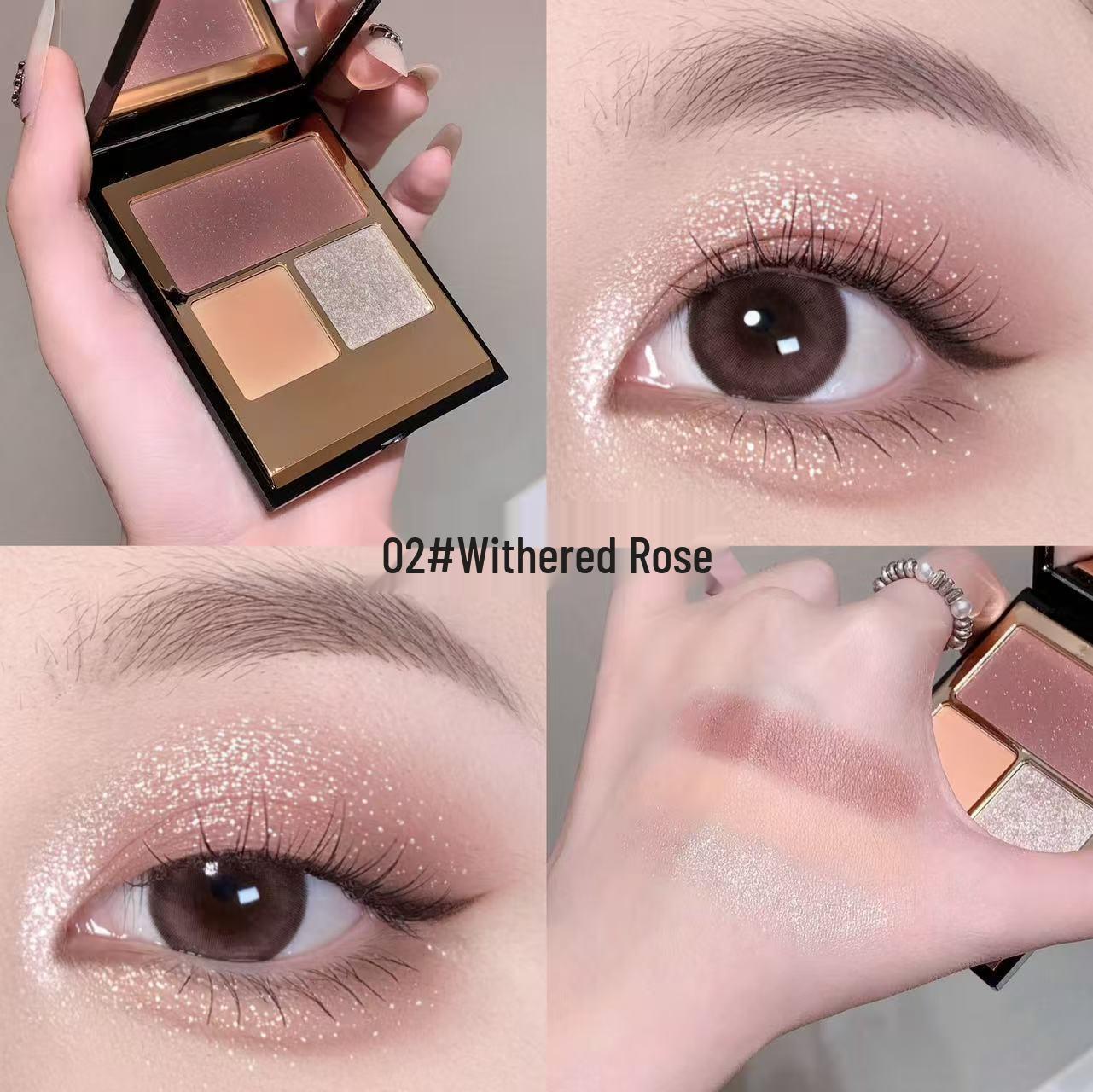 Kakashow Аврора Шиммер Тріо: Розкішна палетка тіней для повік «В ялий Лист Троянди та Земляні Відтінки»
Kakashow Аврора Шиммер Тріо: Розкішна палетка тіней для повік «В ялий Лист Троянди та Земляні Відтінки»