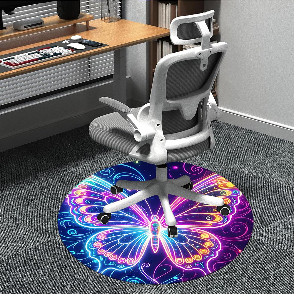 1PC Neon Butterfly Office Round Area Rug, Indoor Mat Suitable ForOffice, Under Office Chairs Bedroom Living Room Home Decor, Room Deco, D147 80cm by 80cm
1PC Neon Butterfly Office Round Area Rug, Indoor Mat Suitable ForOffice, Under Office Chairs Bedroom Living Room Home Decor, Room Deco, D147 80cm by 80cm