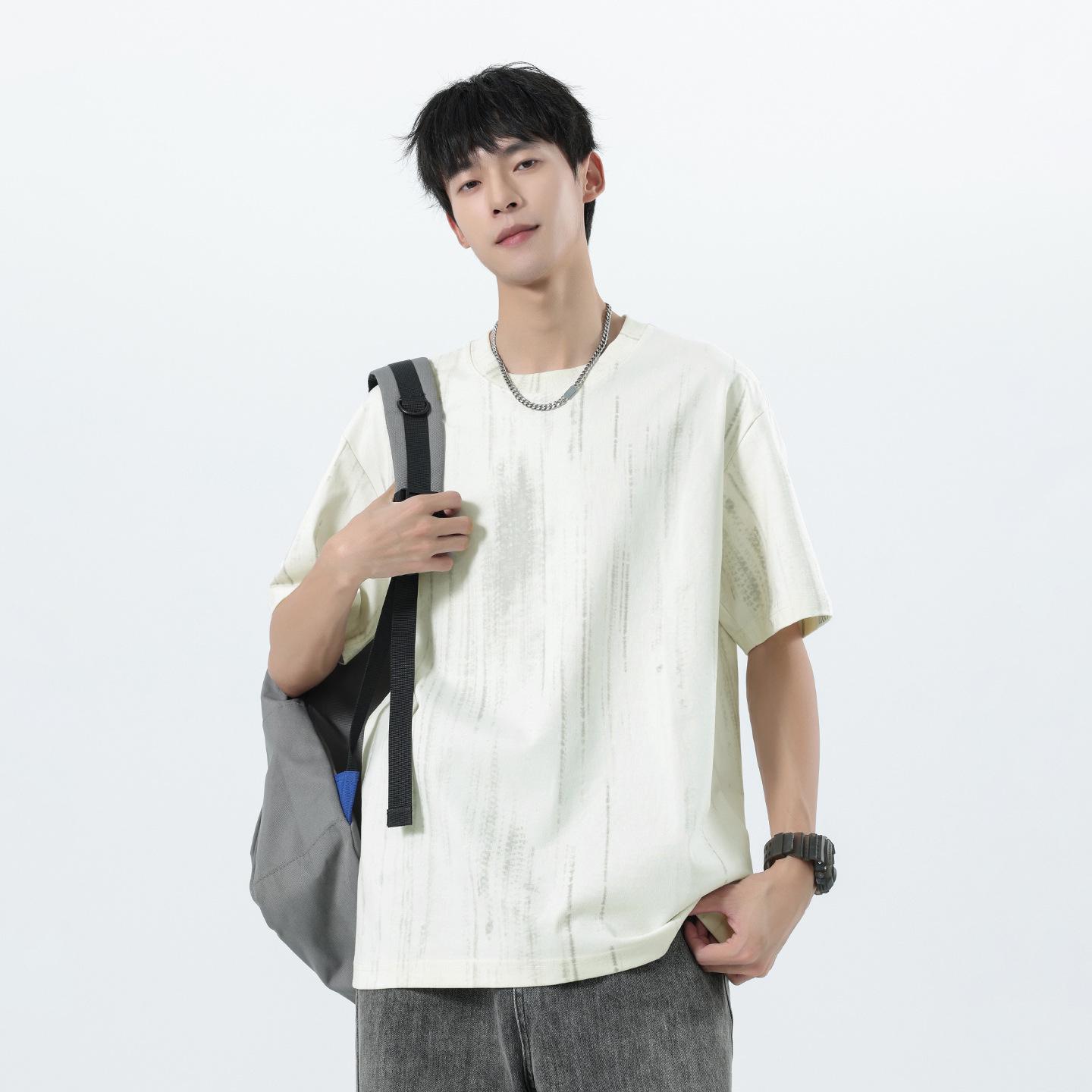 Pengyun Men s High-Weight Loose Fit Round Neck Short Sleeve Summer T-Shirt M абрикосовый/белый
Pengyun Men s High-Weight Loose Fit Round Neck Short Sleeve Summer T-Shirt M абрикосовый/белый