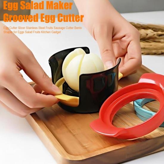 Egg Cutter Slicer Stainless Steel Fruits Sausage Cutter Bento Shaper for Eggs Salad Fruits Kitchen Gadget A
Egg Cutter Slicer Stainless Steel Fruits Sausage Cutter Bento Shaper for Eggs Salad Fruits Kitchen Gadget A