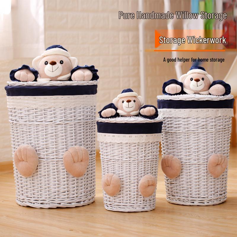 Handwoven Laundry & Storage Basket for Dorm & Home Small No Cover No Bear
Handwoven Laundry & Storage Basket for Dorm & Home Small No Cover No Bear
