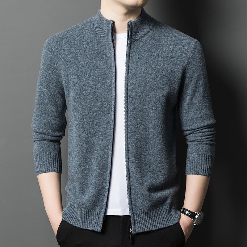 100% Pure Wool Men s Zipper Cardigan with Stand Collar - Warm Autumn/Winter Knit Sweater Jacket 4XL
100% Pure Wool Men s Zipper Cardigan with Stand Collar - Warm Autumn/Winter Knit Sweater Jacket 4XL