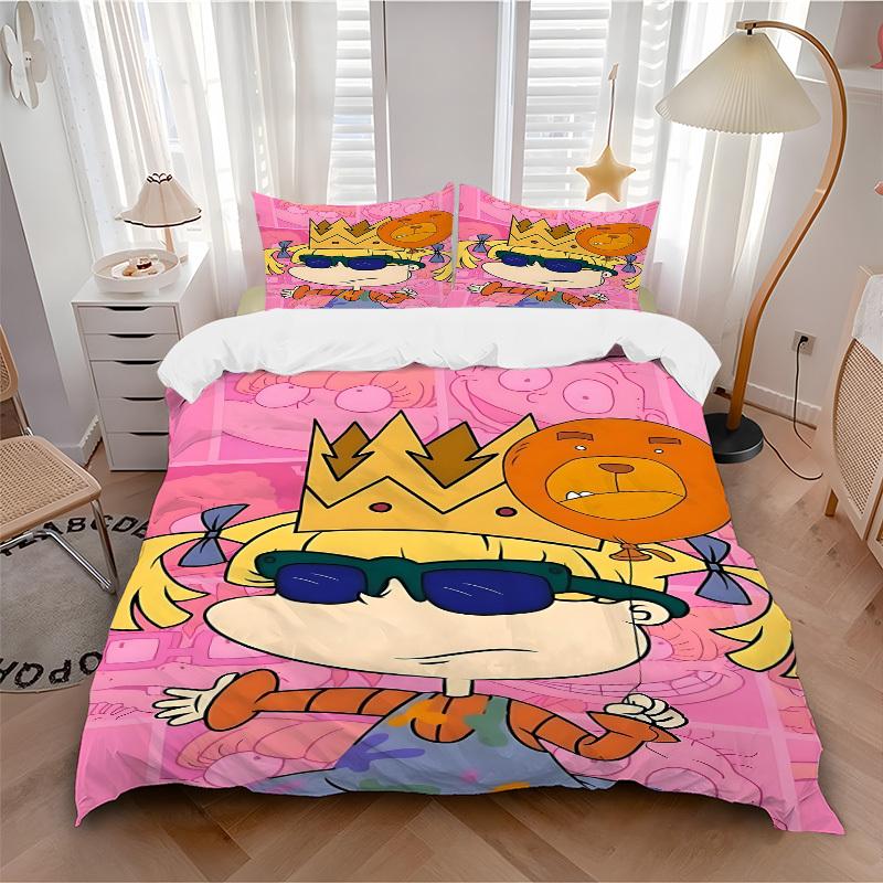 3pcs bedding set Rugrats Includes 1 Comforter + 2 Pillowcases, Without Pillow Inserts, Soft Comfortable, Lightweight Breathable, Printed Hom 135x200cm
3pcs bedding set Rugrats Includes 1 Comforter + 2 Pillowcases, Without Pillow Inserts, Soft Comfortable, Lightweight Breathable, Printed Hom 135x200cm