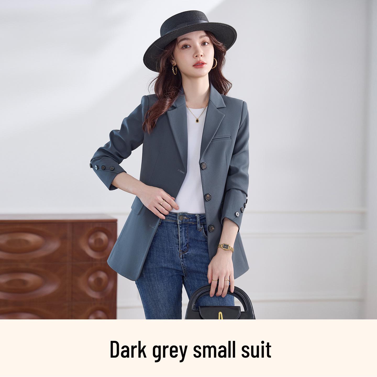 2026 Spring/Summer Women s Casual Loose Fit Korean Style Professional Suit Jacket XXL темно-сірий
2026 Spring/Summer Women s Casual Loose Fit Korean Style Professional Suit Jacket XXL темно-сірий