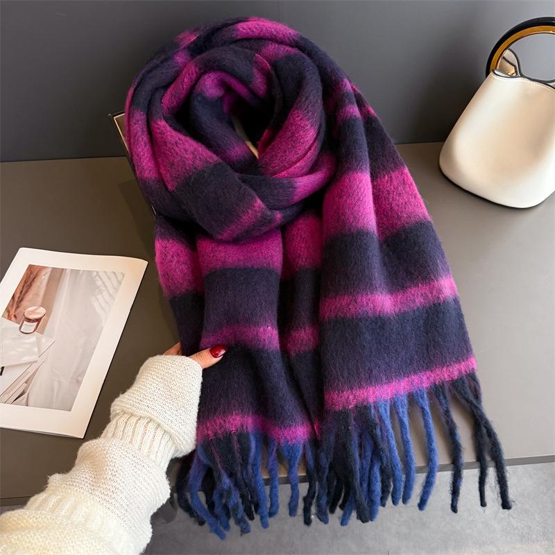 Korean Version Geometric Stripes Pashmina Shawl Lady Wrap Warm Winter Scarves Long Tassel Female Foulard Hijab Stoles Scarf 200x70cm
Korean Version Geometric Stripes Pashmina Shawl Lady Wrap Warm Winter Scarves Long Tassel Female Foulard Hijab Stoles Scarf 200x70cm