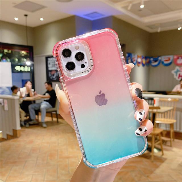 Двухслойный противоударный чехол-бампер с градиентом для телефона Iphone 11 Pro Max 14pro 13 12 Pro, прозрачный мягкий чехол для Iphone 11 12 For iPhone 13Pro Max
Двухслойный противоударный чехол-бампер с градиентом для телефона Iphone 11 Pro Max 14pro 13 12 Pro, прозрачный мягкий чехол для Iphone 11 12 For iPhone 13Pro Max