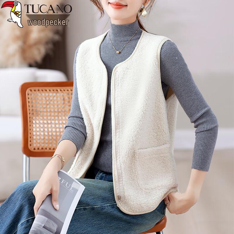 Woodpecker Women s Chic Fleece and Faux Lambswool Vest 3XL
Woodpecker Women s Chic Fleece and Faux Lambswool Vest 3XL