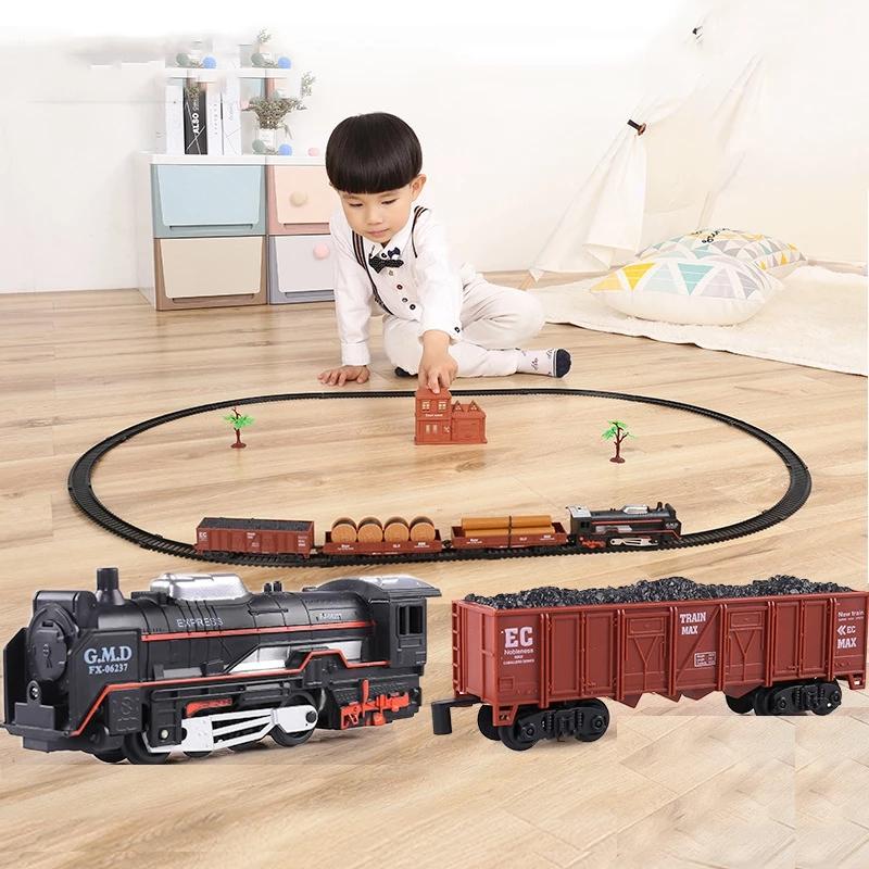 Electric Train Toys Railway Classical Freight Train Locomotive Play Set Simulation Model for Boys Kids Children Christmas Gifts
Electric Train Toys Railway Classical Freight Train Locomotive Play Set Simulation Model for Boys Kids Children Christmas Gifts