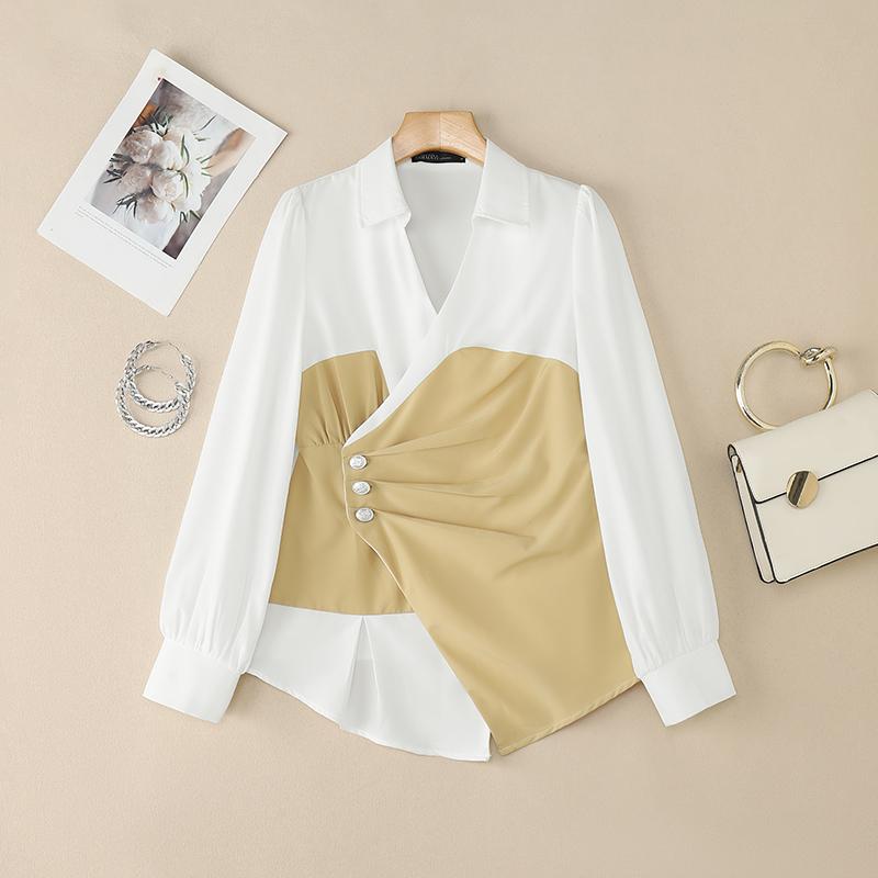 ZANZEA Женская повседневная блузка с отложным воротником и длинным рукавом в стиле пэчворк XL хаки
ZANZEA Женская повседневная блузка с отложным воротником и длинным рукавом в стиле пэчворк XL хаки