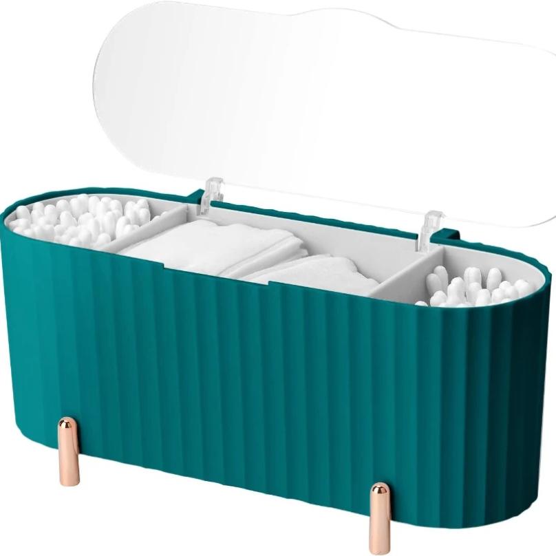 3 Compartments Makeup Pads Container Cotton Swab Holder Bathroom Organiser Dispenser for Cotton Buds Cotton Tips Beauty Eggs зелёный
3 Compartments Makeup Pads Container Cotton Swab Holder Bathroom Organiser Dispenser for Cotton Buds Cotton Tips Beauty Eggs зелёный