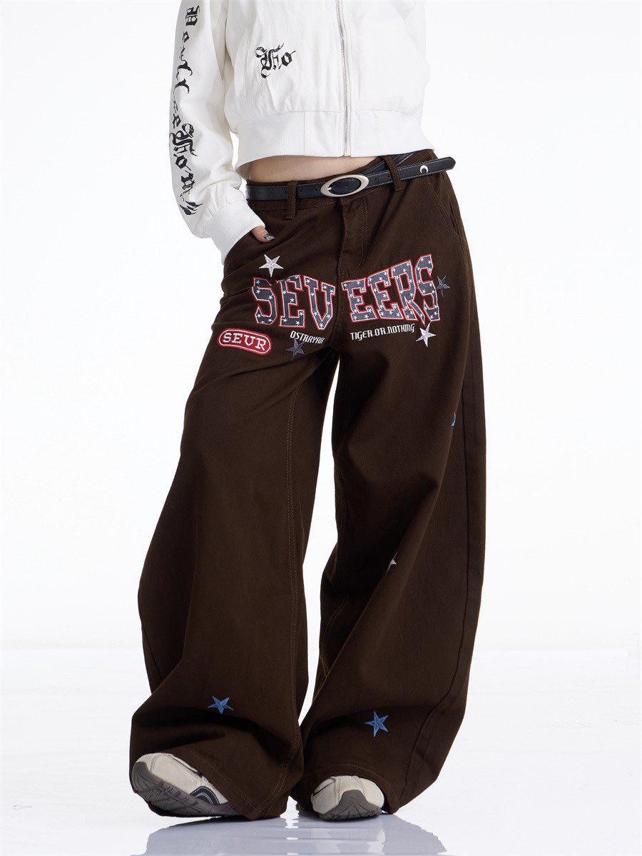 Retro Spicy Girl Embroidered Wide-Leg Jeans - Women s Versatile Slimming Jazz Dance Pants Large
Retro Spicy Girl Embroidered Wide-Leg Jeans - Women s Versatile Slimming Jazz Dance Pants Large