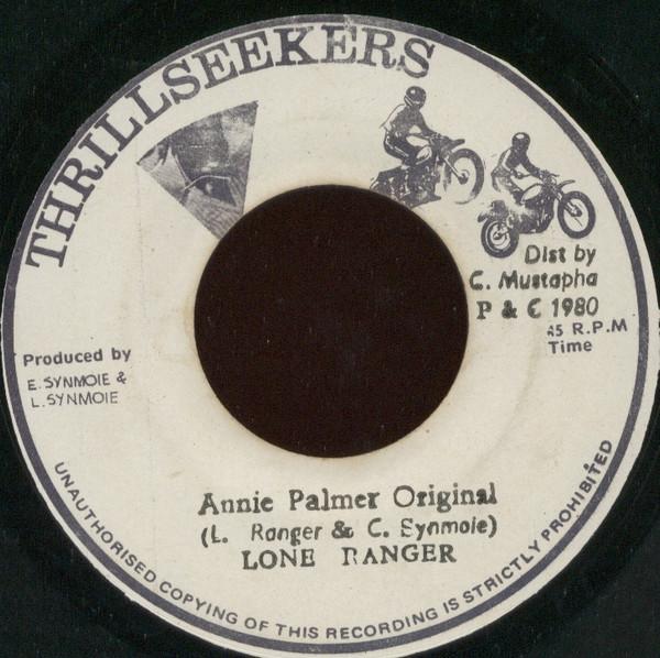 7inch Record LONE RANGER Annie Palmer Original NONE Thrillseekers 1980 Jamaica Reggae Ska Dub Used
7inch Record LONE RANGER Annie Palmer Original NONE Thrillseekers 1980 Jamaica Reggae Ska Dub Used