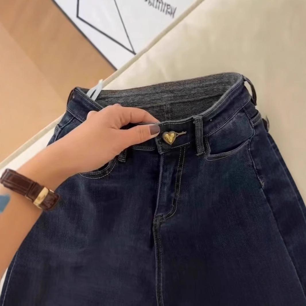 Autumn Plus Size High Waist Stretch Jeans for Women - Slimming Pear Shape, Straight-Leg Nine-Point Pants 2XL синій
Autumn Plus Size High Waist Stretch Jeans for Women - Slimming Pear Shape, Straight-Leg Nine-Point Pants 2XL синій