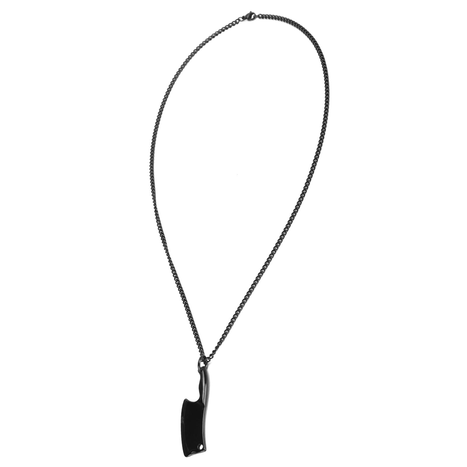 Stainless Steel Chopping Knife Pendant Necklace for Men Fashionable Necklace JewelryBlack
Stainless Steel Chopping Knife Pendant Necklace for Men Fashionable Necklace JewelryBlack