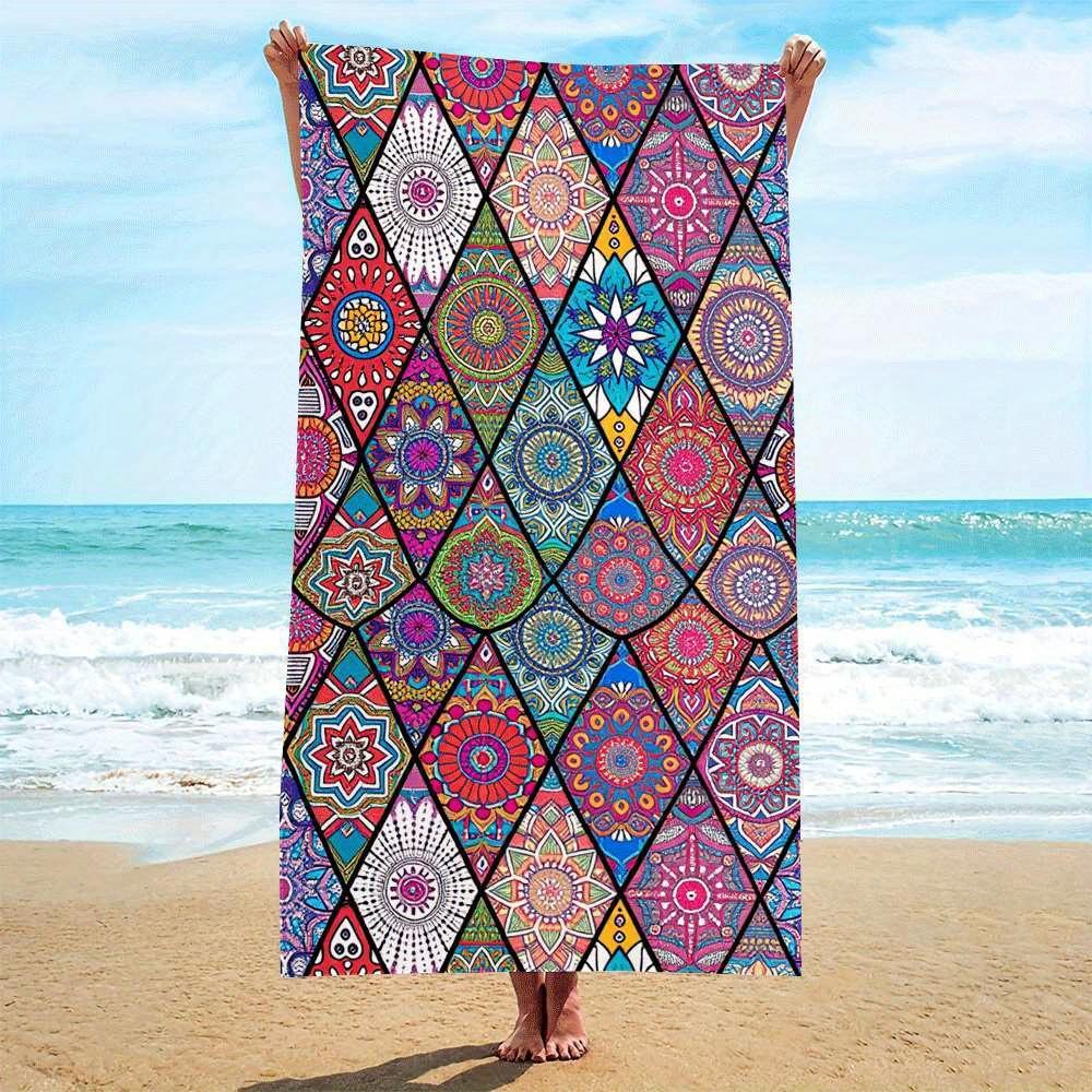 Multi-Colored Mandala Ultra-Fine Fiber Beach Towel, Quick-Drying Strong Wrap for Beach Pool W30*H60(CM)
Multi-Colored Mandala Ultra-Fine Fiber Beach Towel, Quick-Drying Strong Wrap for Beach Pool W30*H60(CM)