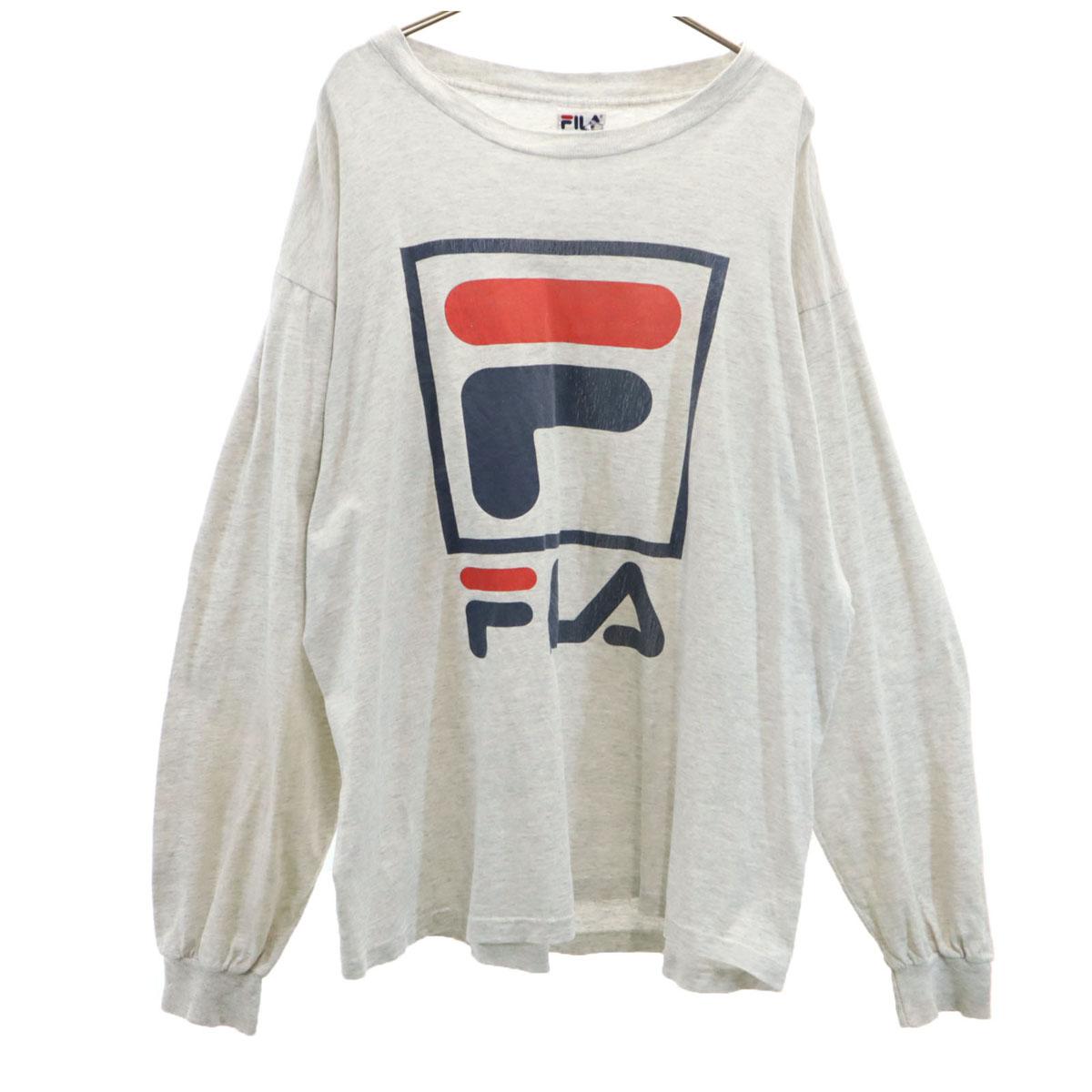 FILA 90s Made in USA Old Long sleeve T-shirt L gray Ron T Men s Used
FILA 90s Made in USA Old Long sleeve T-shirt L gray Ron T Men s Used