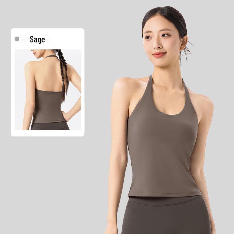 Women s Sexy Halter Yoga Tank Top with 3D Push-up Bra & Beautiful Back Design L
Women s Sexy Halter Yoga Tank Top with 3D Push-up Bra & Beautiful Back Design L