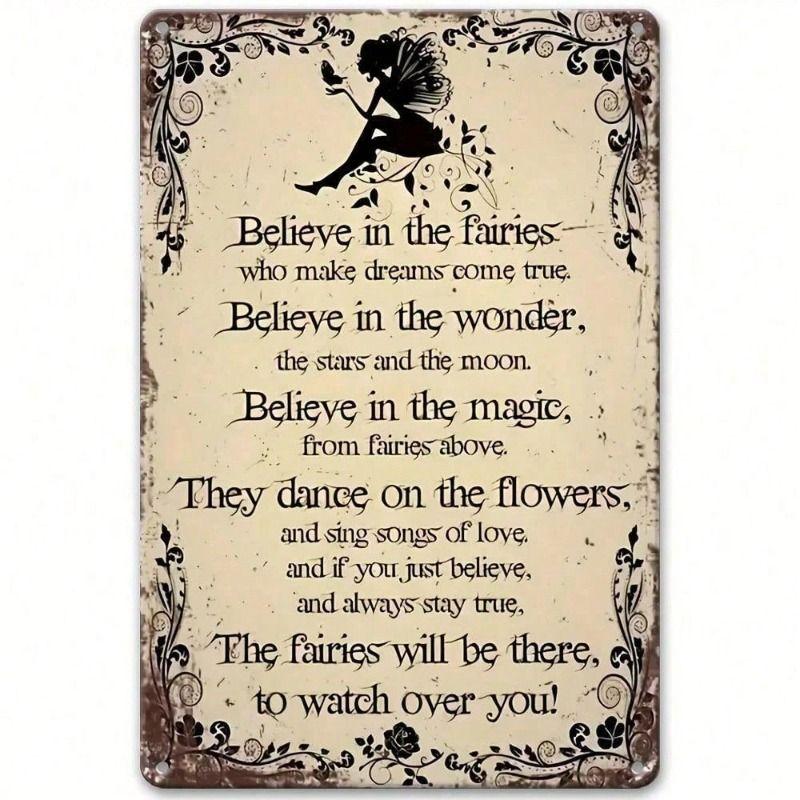 Enchanted Fairy Tale Poetry Vintage Fantasy Poem Metal Poster Wall Decor
Enchanted Fairy Tale Poetry Vintage Fantasy Poem Metal Poster Wall Decor