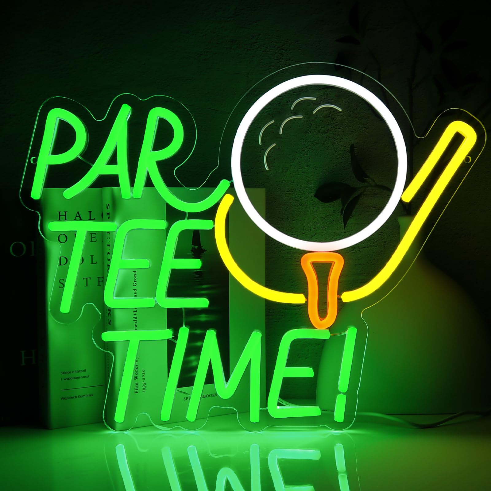 Par Tee Time Neon Golfing LED Sign Dimmable Golf Ball Neon Lights for Room, Party, Club, Office, Man Cave, Window, Wall Decor
Par Tee Time Neon Golfing LED Sign Dimmable Golf Ball Neon Lights for Room, Party, Club, Office, Man Cave, Window, Wall Decor