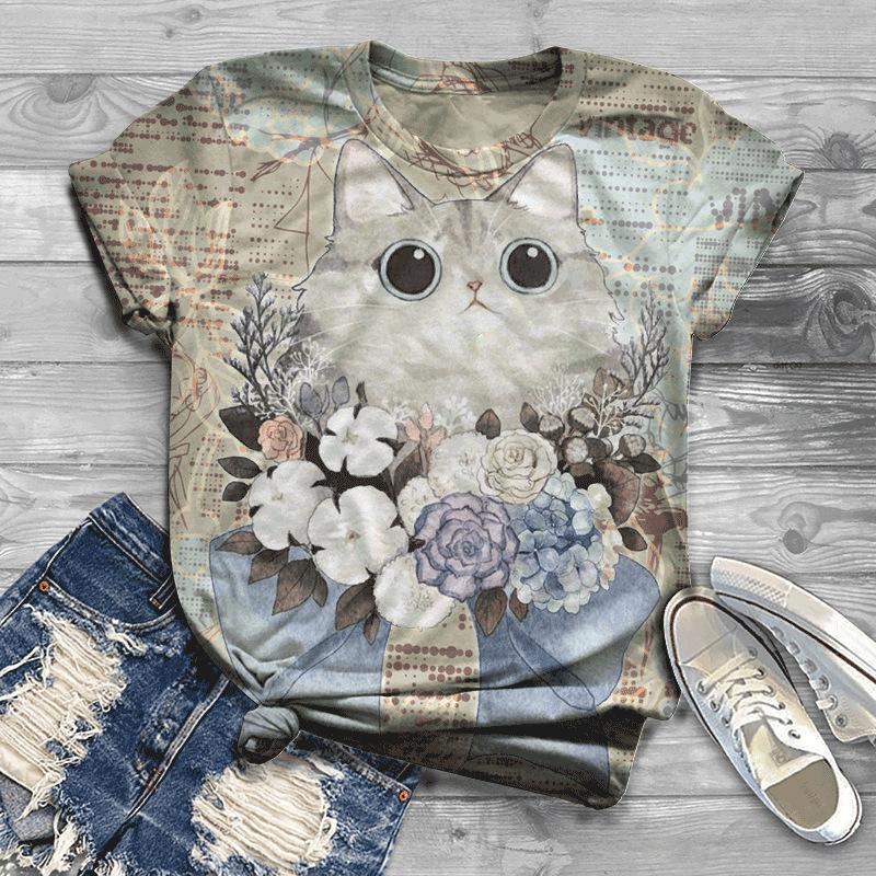 Fashion Women s Summer Fashion Trend Printed Round Neck Short Sleeved Women s T-shirt 6XL
Fashion Women s Summer Fashion Trend Printed Round Neck Short Sleeved Women s T-shirt 6XL