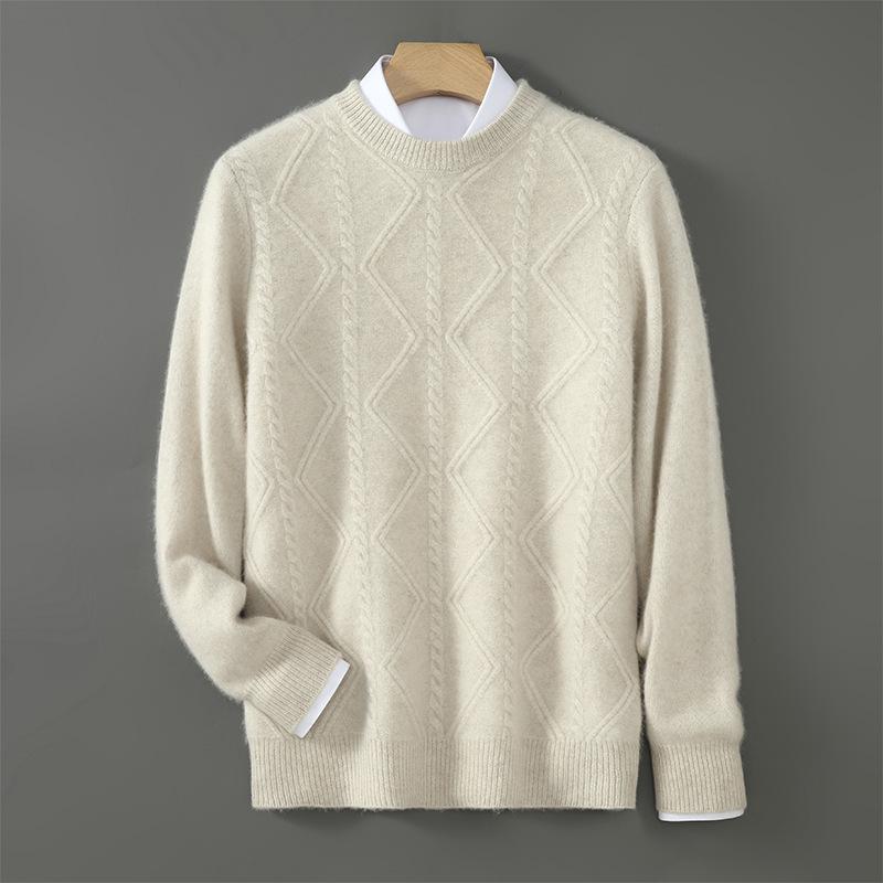 Men s Diamond Cable Knit Wool Sweater - Thick, Loose, Versatile Cashmere Layer XXXL
Men s Diamond Cable Knit Wool Sweater - Thick, Loose, Versatile Cashmere Layer XXXL