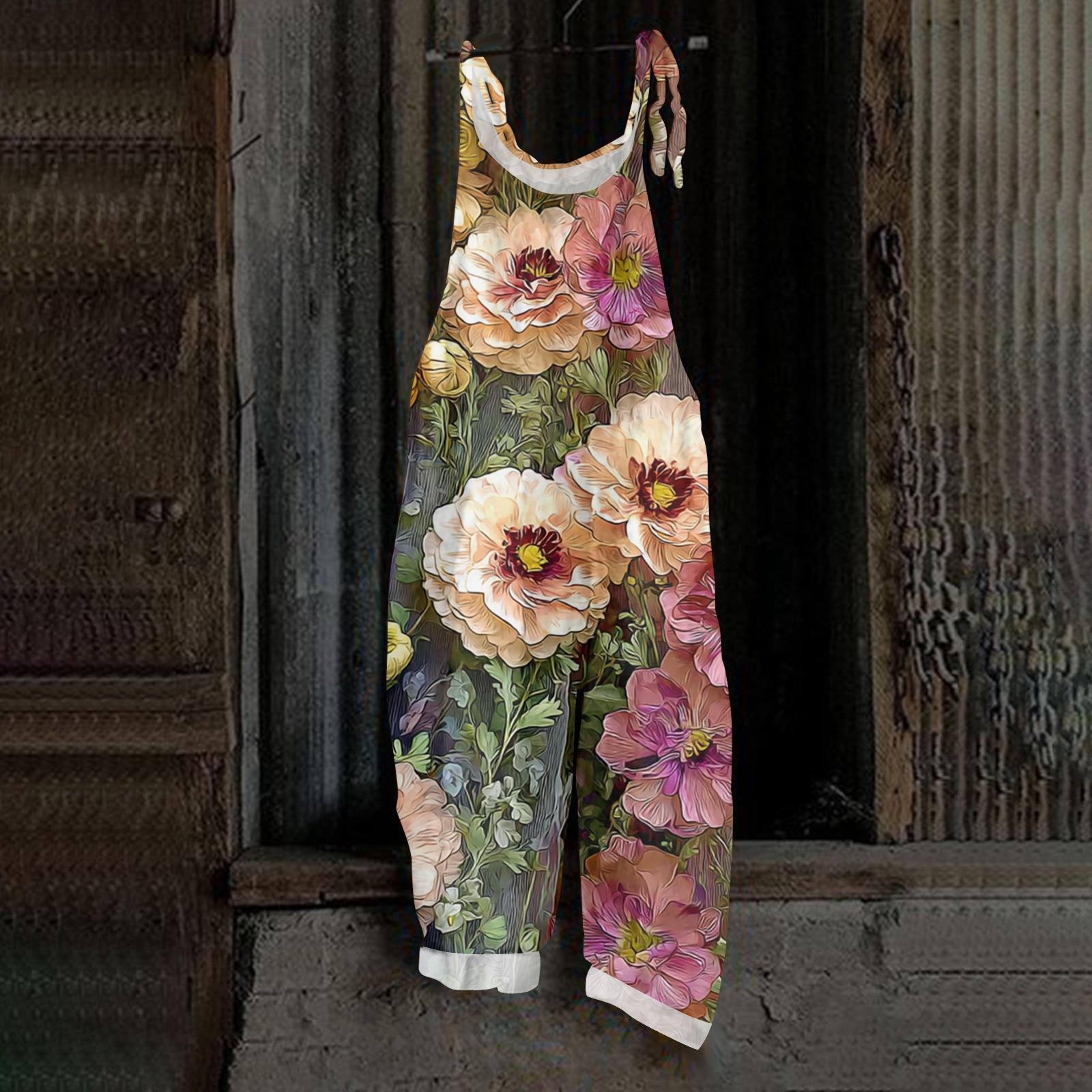 Жіночі ретро-комбінезони з принтом, повсякденні, вільні, бавовняні та лляні, цілісні штани M
Жіночі ретро-комбінезони з принтом, повсякденні, вільні, бавовняні та лляні, цілісні штани M