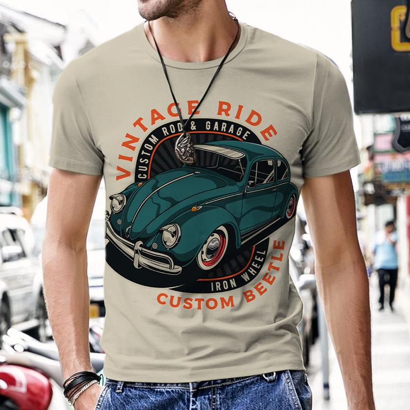Summer Round Neck 3D Retro Car Pattern Print Top Fashionable Casual Short Sleeved Men s T-shirts 5XL
Summer Round Neck 3D Retro Car Pattern Print Top Fashionable Casual Short Sleeved Men s T-shirts 5XL