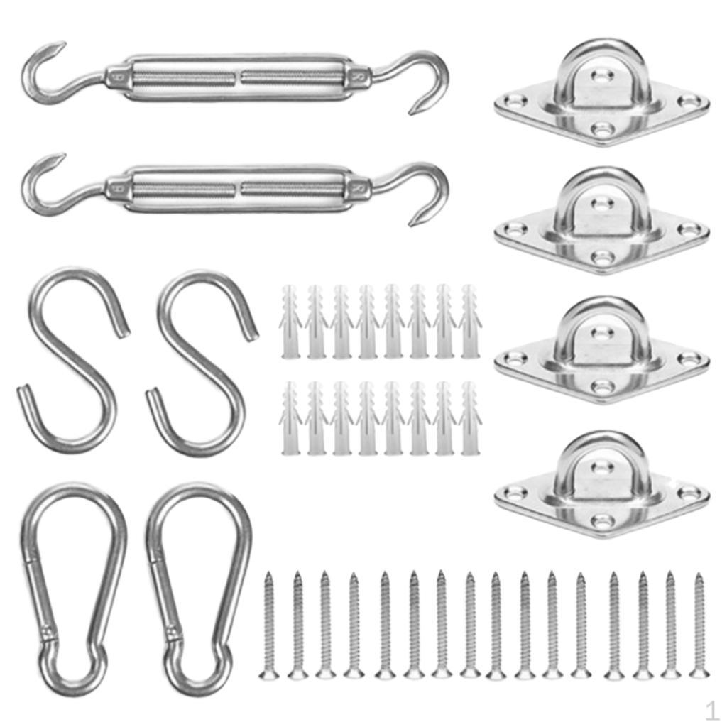 316 Stainless Steel Hardware Kit for Triangle/Rectangle/Squre Shade Sail Installation Model C
316 Stainless Steel Hardware Kit for Triangle/Rectangle/Squre Shade Sail Installation Model C