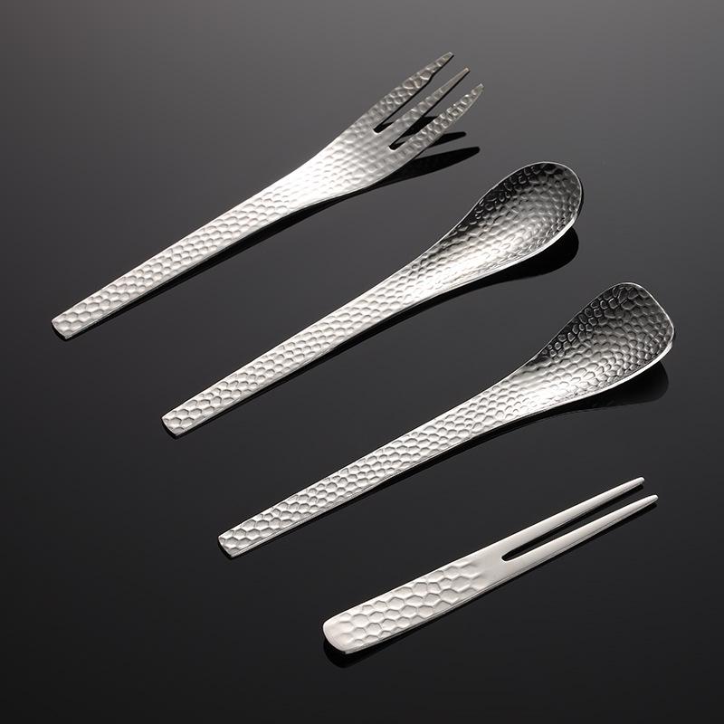 304 Hammer Stainless Steel Coffee Dessert Spoon and Fork Japanese Small Fresh Ice Cream Spoon Cake Mooncake Fruit Fork
304 Hammer Stainless Steel Coffee Dessert Spoon and Fork Japanese Small Fresh Ice Cream Spoon Cake Mooncake Fruit Fork