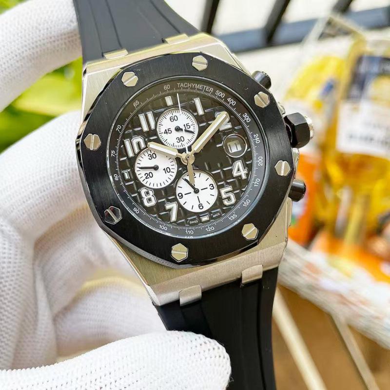 2024 Чоловічий висококласний кварцовий годинник Royal Oak з шістьма стрілками та силіконово-сталевим ремінцем
2024 Чоловічий висококласний кварцовий годинник Royal Oak з шістьма стрілками та силіконово-сталевим ремінцем
