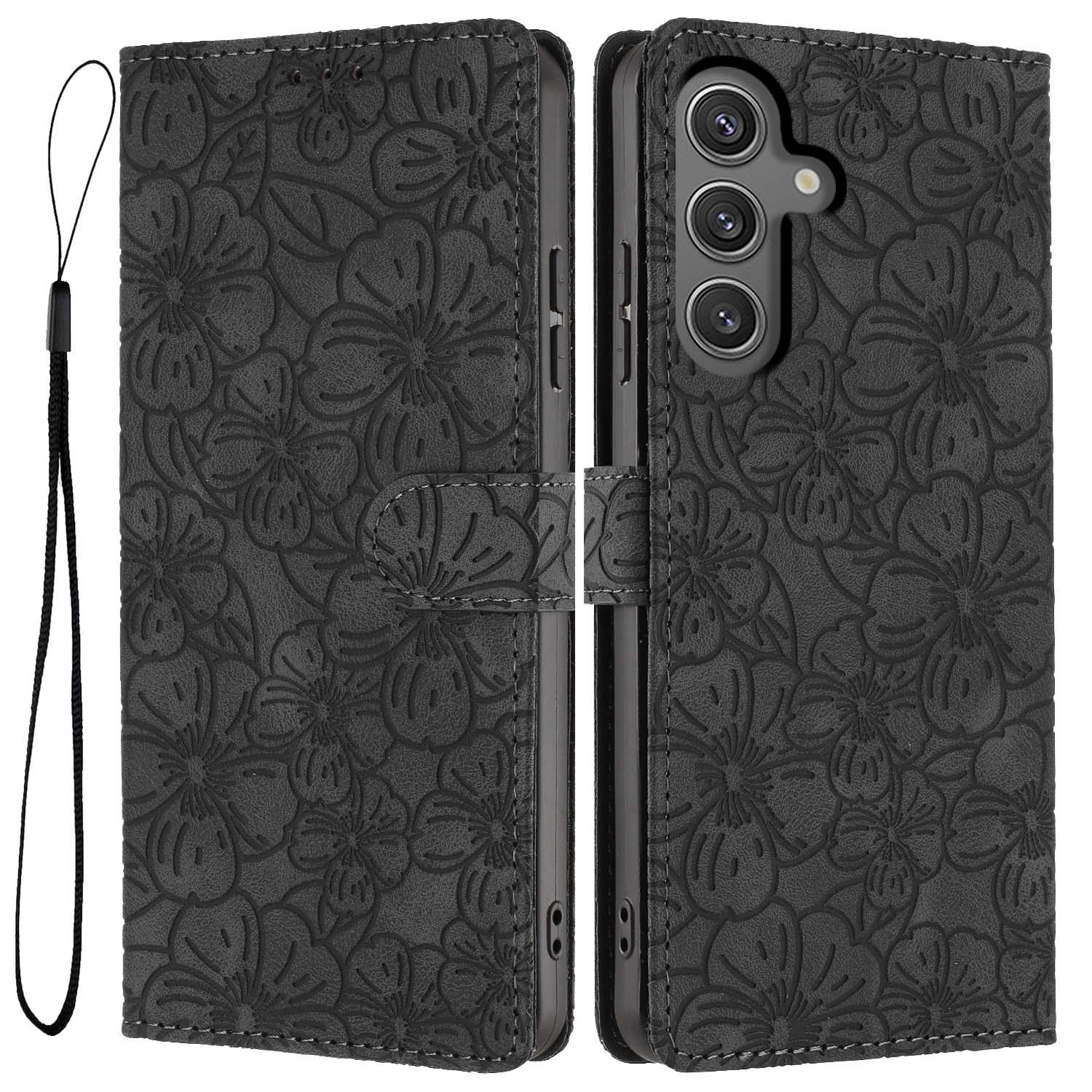 For Samsung Galaxy S24 Case Cherry Blossom Pattern Leather Wallet Stand Phone Cover with Wrist Strap
For Samsung Galaxy S24 Case Cherry Blossom Pattern Leather Wallet Stand Phone Cover with Wrist Strap