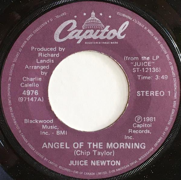 7-дюймовая пластинка JUICE NEWTON - Angel Of The Morning 4976 Capitol Records 1981 Канада Рок Б/У
7-дюймовая пластинка JUICE NEWTON - Angel Of The Morning 4976 Capitol Records 1981 Канада Рок Б/У