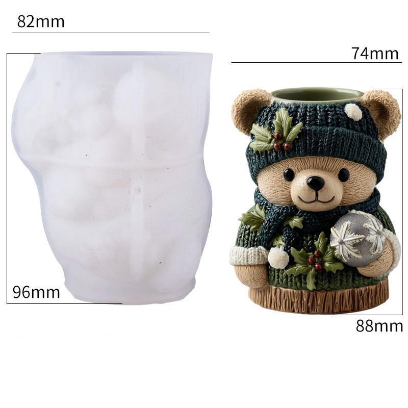 3D Cute Bear Pen Holder Silicone Mold DIY Resin Vase Candle Jar Casting Mould Home Decor белый
3D Cute Bear Pen Holder Silicone Mold DIY Resin Vase Candle Jar Casting Mould Home Decor белый