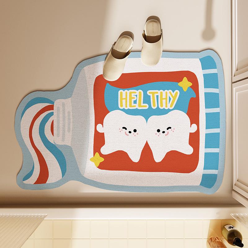 Cartoon Bathroom Floor Mat, Water-Absorbing And Dirt-Resistant Diatom Mud Floor Mat, Wear-Resistant And Non-Slip Mat At The Door Of Household Toilet, 40*60cm
Cartoon Bathroom Floor Mat, Water-Absorbing And Dirt-Resistant Diatom Mud Floor Mat, Wear-Resistant And Non-Slip Mat At The Door Of Household Toilet, 40*60cm
