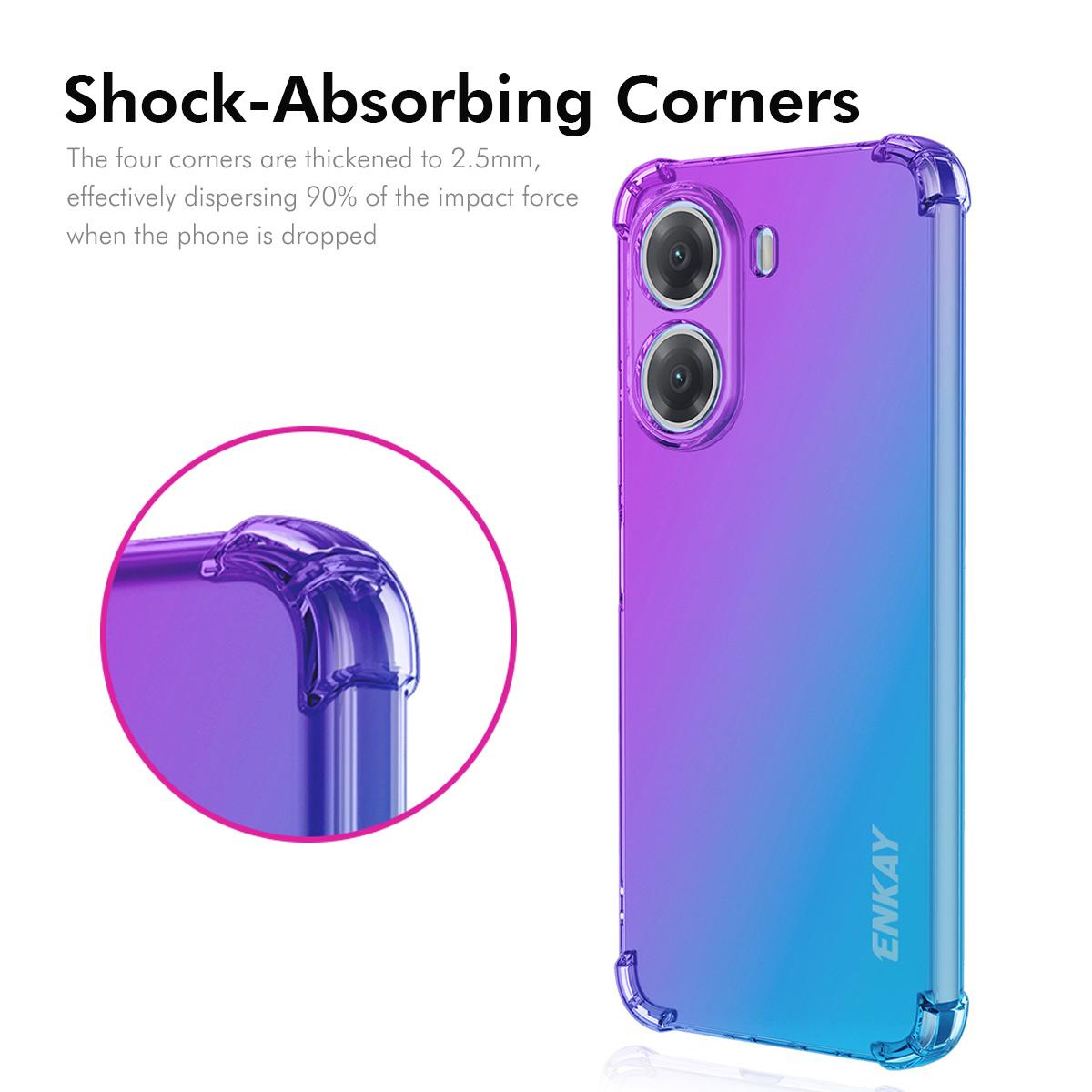 For Xiaomi Poco X7 Pro 5G TPU Case ENKAY Thickened Four Corner Drop-Proof Phone Back Cover Blue/Pink
For Xiaomi Poco X7 Pro 5G TPU Case ENKAY Thickened Four Corner Drop-Proof Phone Back Cover Blue/Pink