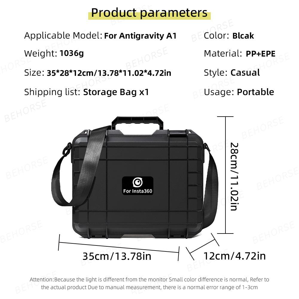 Explosion-Proof Box For Antigravity A1 Shock-proof Protective Travel Carrying Case For Insta360 Antigravity A1 Drone Accessories
Explosion-Proof Box For Antigravity A1 Shock-proof Protective Travel Carrying Case For Insta360 Antigravity A1 Drone Accessories