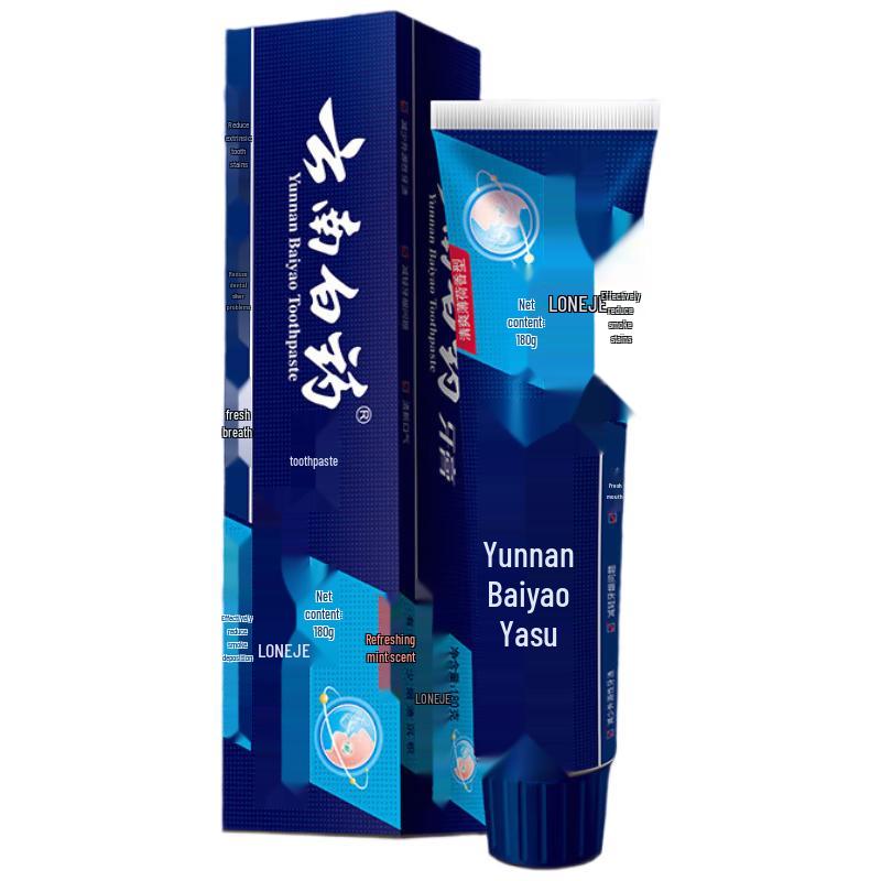 Yunnan Baiyao Fresh Breath & Stain Removal Toothpaste
Yunnan Baiyao Fresh Breath & Stain Removal Toothpaste