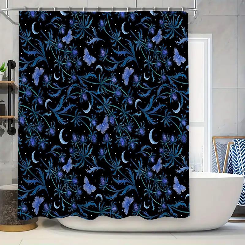 Floral Gothic Shower Curtain Dark Blue Nature Vines Blackout Bathroom Decor Vintage Botanical Pattern Tapestry Wall Hanging W60H190(CM)-1 Pcs
Floral Gothic Shower Curtain Dark Blue Nature Vines Blackout Bathroom Decor Vintage Botanical Pattern Tapestry Wall Hanging W60H190(CM)-1 Pcs