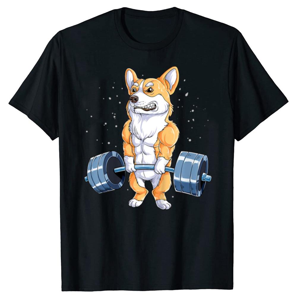 Corgi Weightlifting Funny Deadlift Graphic Cotton T-shirts Men Women s Fashion Casual Tshirt Loose Oversized Streetwear T Shi... 5XL різнокольоровий
Corgi Weightlifting Funny Deadlift Graphic Cotton T-shirts Men Women s Fashion Casual Tshirt Loose Oversized Streetwear T Shi... 5XL різнокольоровий