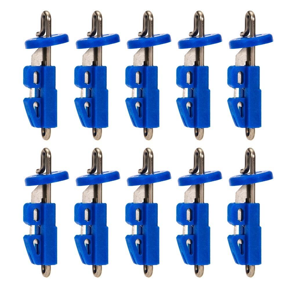 10pcs Adjustable Fishing Quick Release Clips Reusable Lightweight Fishing Hook Release Clips Multifunction
10pcs Adjustable Fishing Quick Release Clips Reusable Lightweight Fishing Hook Release Clips Multifunction