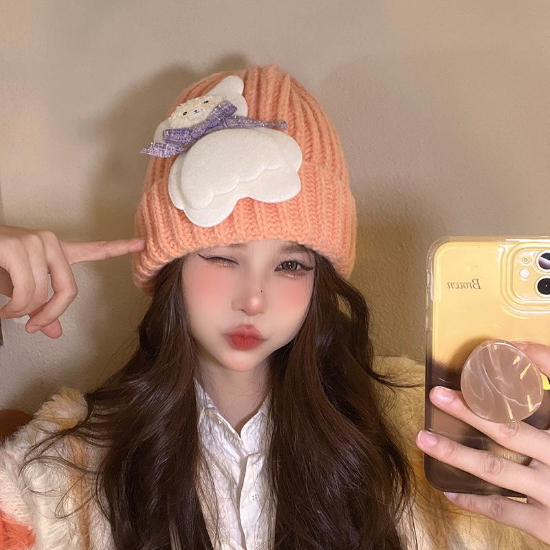 New Autumn and Winter Hat for Women s Bear Patch Wool Hat Korean Version of Versatile Warm Ear Protection Cute Knitted Hat Trendy M(56-58cm)
New Autumn and Winter Hat for Women s Bear Patch Wool Hat Korean Version of Versatile Warm Ear Protection Cute Knitted Hat Trendy M(56-58cm)