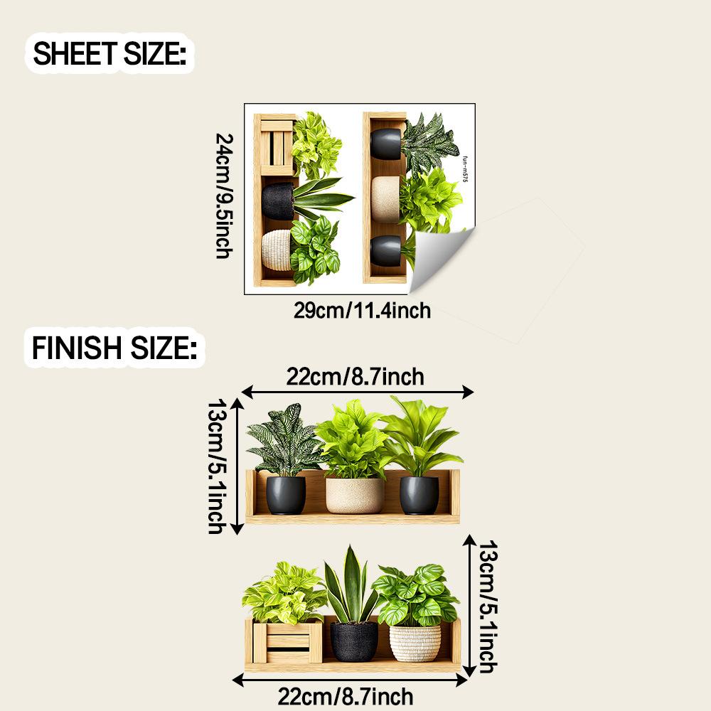 Faux Potted Plant with Wooden Stand Bathroom Wall Sticker Self Adhesive Home Decor 24x29CM разноцветный
Faux Potted Plant with Wooden Stand Bathroom Wall Sticker Self Adhesive Home Decor 24x29CM разноцветный