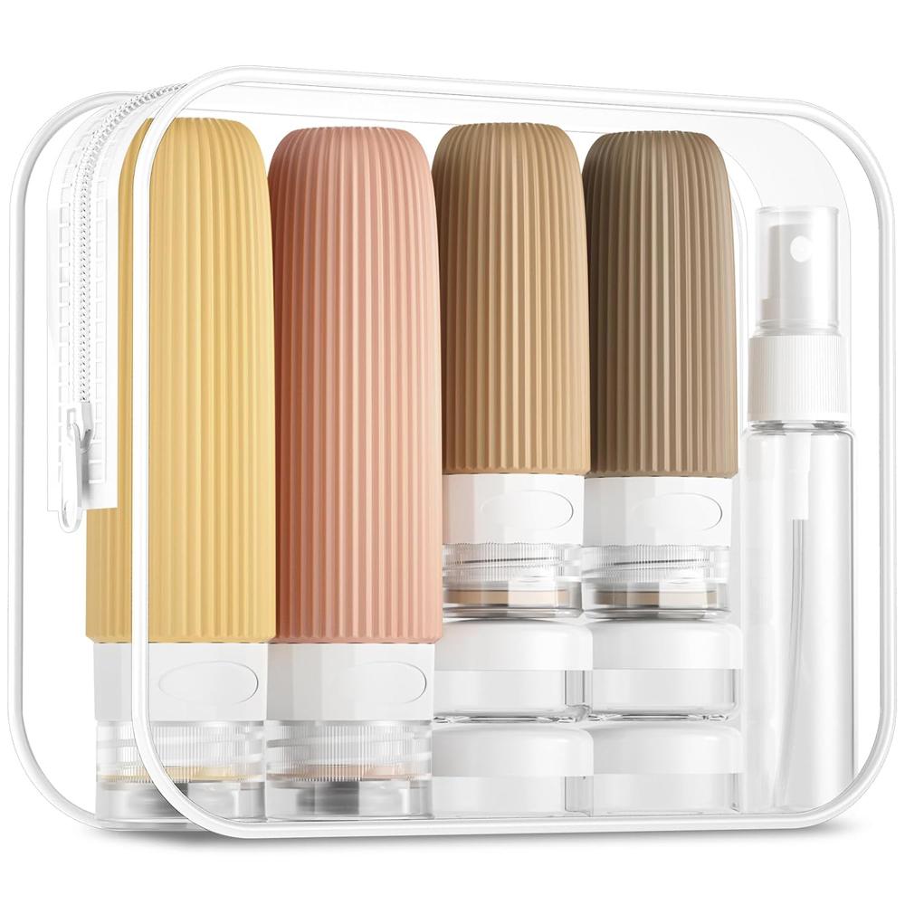 16 Pack Travel Bottles Set, Leak Proof Silicone Squeezable Containers for Toiletries, Refillable Travel Accessories for Shampoo кавовий
16 Pack Travel Bottles Set, Leak Proof Silicone Squeezable Containers for Toiletries, Refillable Travel Accessories for Shampoo кавовий