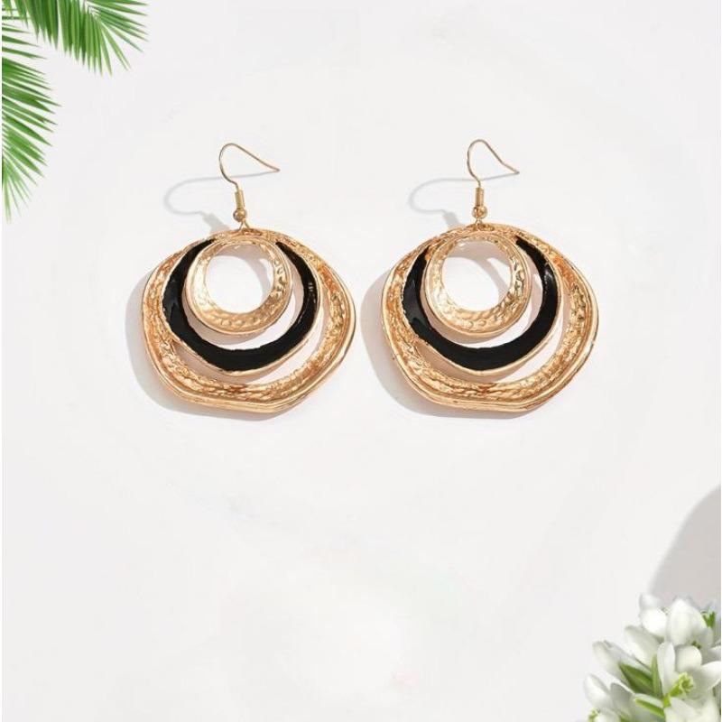 Enamel Colored Rings Hollow Geometric Lines Premium Ladies Pendant Necklace Earrings Set
Enamel Colored Rings Hollow Geometric Lines Premium Ladies Pendant Necklace Earrings Set