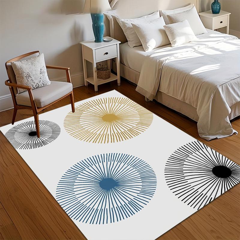Minimalist Geometric Sunburst Print Area Rug Non Slip Soft Floor Carpet for Living Room Bedroom Kids Room Nursery Entryway Decor 40X60cm
Minimalist Geometric Sunburst Print Area Rug Non Slip Soft Floor Carpet for Living Room Bedroom Kids Room Nursery Entryway Decor 40X60cm