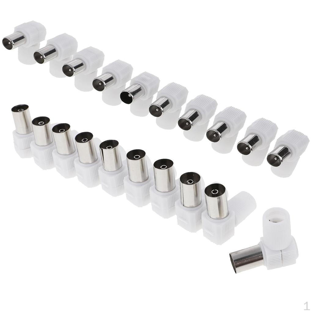 10 шт. прямоугольный RF женский + штекер для антенны кабельного телевидения
10 шт. прямоугольный RF женский + штекер для антенны кабельного телевидения