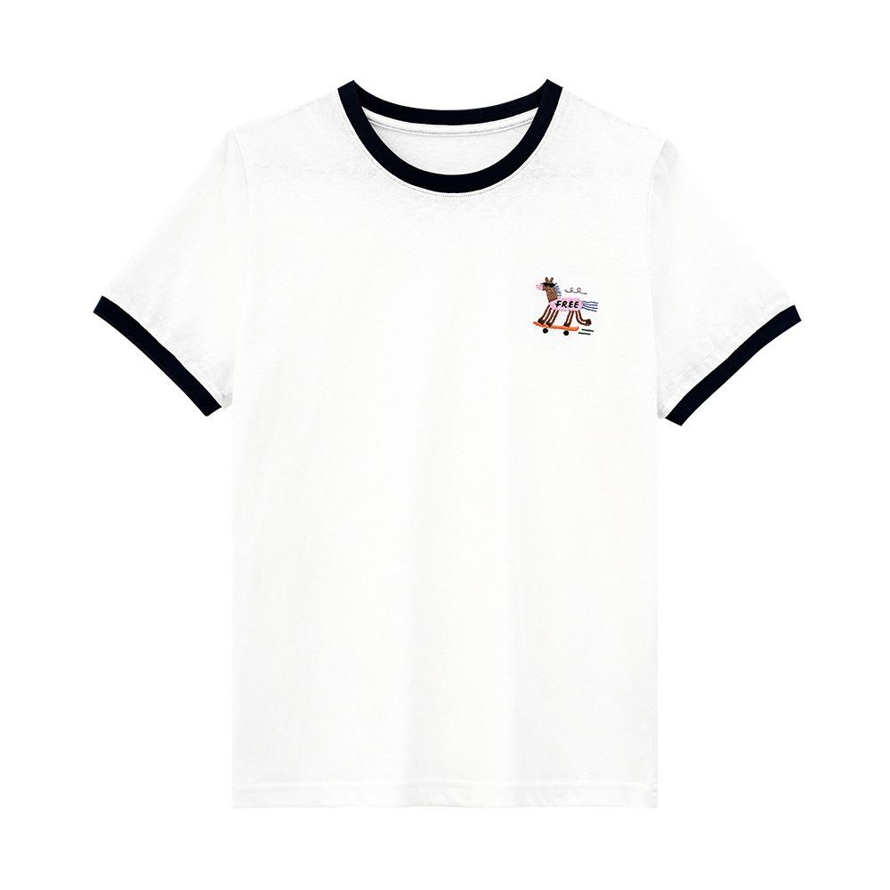 ABOUTSEA Women s Summer Short Sleeve 3D Embroidered Little Horse Cotton T-shirt Large
ABOUTSEA Women s Summer Short Sleeve 3D Embroidered Little Horse Cotton T-shirt Large