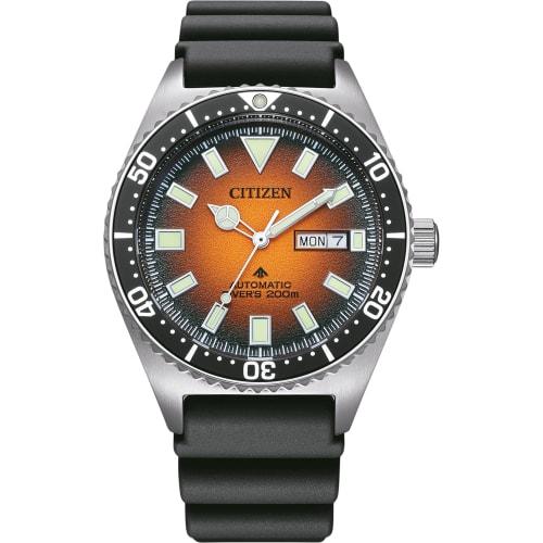 CITIZEN NY0120-01Z Rubber Mechanical Automatic Men s Diver s Watch
CITIZEN NY0120-01Z Rubber Mechanical Automatic Men s Diver s Watch