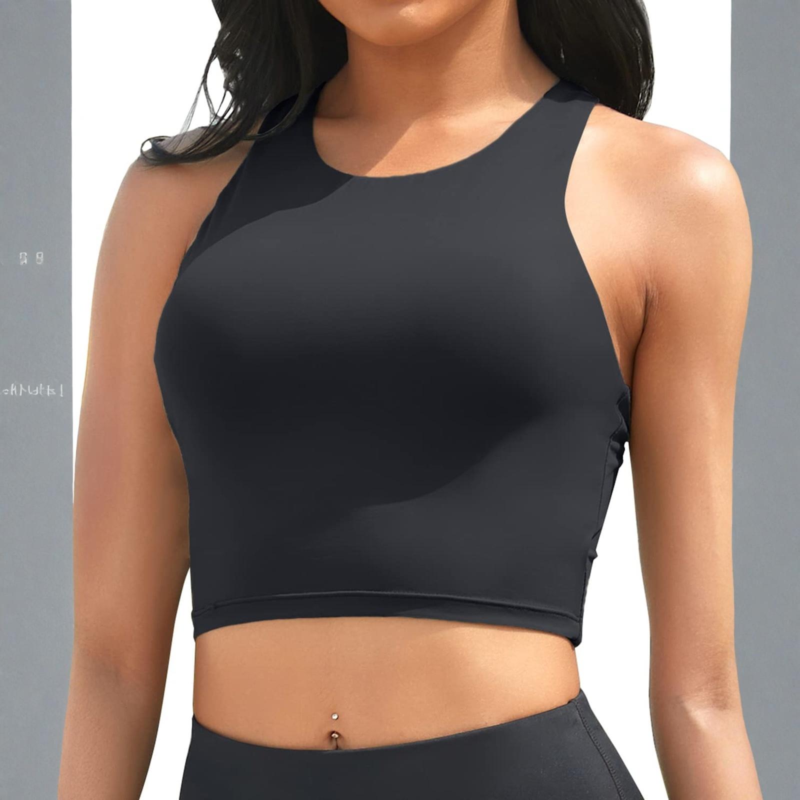 Women High Neck Sleeveless Crop Top Fitted Athletic Tank Soft Stretchy Fabric Workout Yoga Running Gym Wear S чёрный
Women High Neck Sleeveless Crop Top Fitted Athletic Tank Soft Stretchy Fabric Workout Yoga Running Gym Wear S чёрный